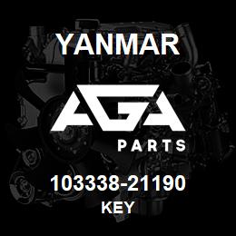 103338-21190 Yanmar key | AGA Parts