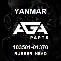 103501-01370 Yanmar RUBBER, HEAD | AGA Parts