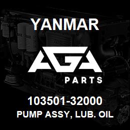 103501-32000 Yanmar PUMP ASSY, LUB. OIL | AGA Parts