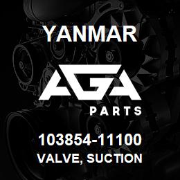 103854-11100 Yanmar VALVE, SUCTION | AGA Parts