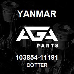 103854-11191 Yanmar COTTER | AGA Parts