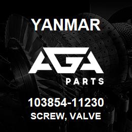 103854-11230 Yanmar SCREW, VALVE | AGA Parts