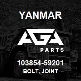 103854-59201 Yanmar BOLT, JOINT | AGA Parts