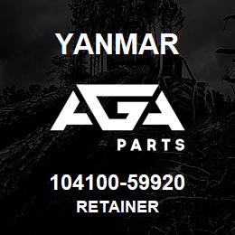104100-59920 Yanmar retainer | AGA Parts
