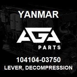 104104-03750 Yanmar lever, decompression | AGA Parts