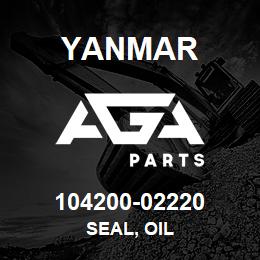 104200-02220 Yanmar seal, oil | AGA Parts