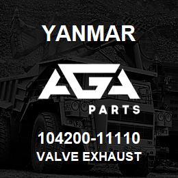 104200-11110 Yanmar VALVE EXHAUST | AGA Parts