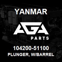 104200-51100 Yanmar plunger, w/barrel | AGA Parts
