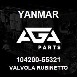 104200-55321 Yanmar VALVOLA RUBINETTO | AGA Parts