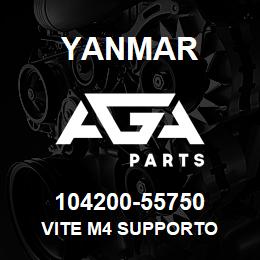 104200-55750 Yanmar VITE M4 SUPPORTO | AGA Parts