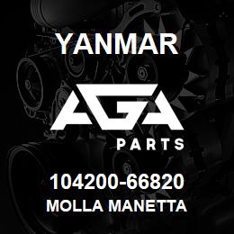 104200-66820 Yanmar MOLLA MANETTA | AGA Parts