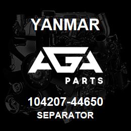 104207-44650 Yanmar SEPARATOR | AGA Parts