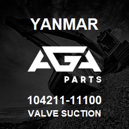 104211-11100 Yanmar VALVE SUCTION | AGA Parts