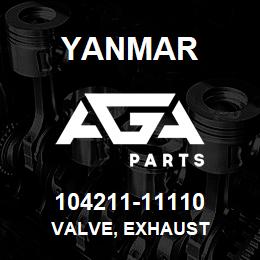 104211-11110 Yanmar valve, exhaust | AGA Parts