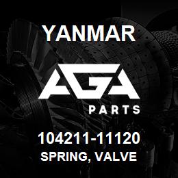 104211-11120 Yanmar SPRING, VALVE | AGA Parts