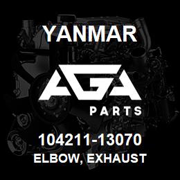 104211-13070 Yanmar elbow, exhaust | AGA Parts