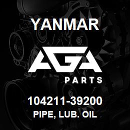 104211-39200 Yanmar pipe, lub. oil | AGA Parts