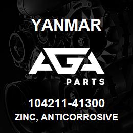 104211-41300 Yanmar zinc, anticorrosive | AGA Parts