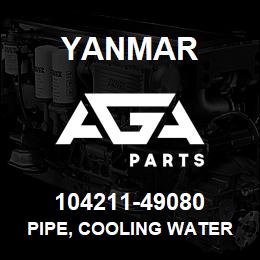 104211-49080 Yanmar pipe, cooling water | AGA Parts