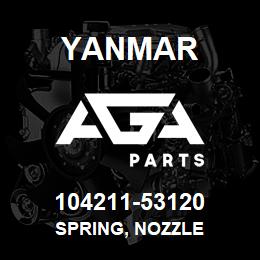 104211-53120 Yanmar SPRING, NOZZLE | AGA Parts