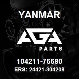 104211-76680 Yanmar Ers: 24421-304208 | AGA Parts