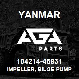 104214-46831 Yanmar IMPELLER, BILGE PUMP | AGA Parts
