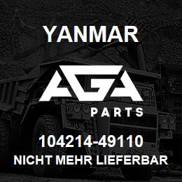 104214-49110 Yanmar nicht mehr lieferbar | AGA Parts