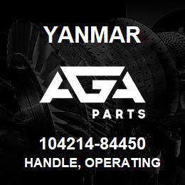 104214-84450 Yanmar handle, operating | AGA Parts