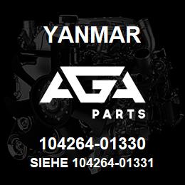 104264-01330 Yanmar siehe 104264-01331 | AGA Parts
