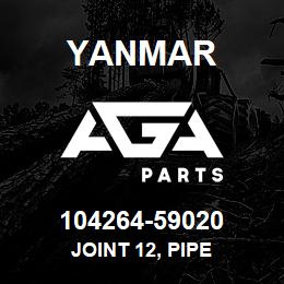 104264-59020 Yanmar JOINT 12, PIPE | AGA Parts