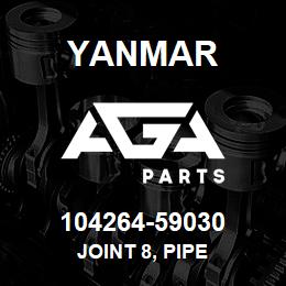 104264-59030 Yanmar JOINT 8, PIPE | AGA Parts