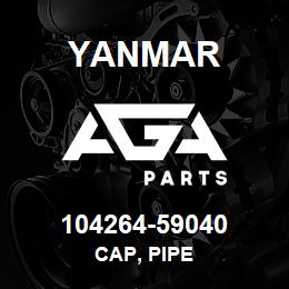 104264-59040 Yanmar cap, pipe | AGA Parts