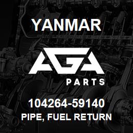 104264-59140 Yanmar pipe, fuel return | AGA Parts