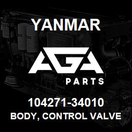 104271-34010 Yanmar body, control valve | AGA Parts