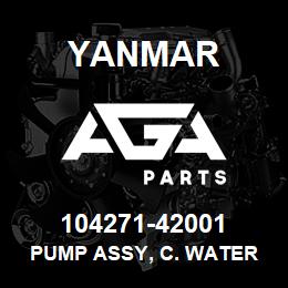 104271-42001 Yanmar PUMP ASSY, C. WATER | AGA Parts