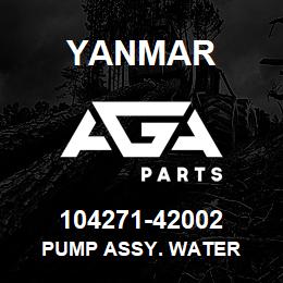 104271-42002 Yanmar PUMP ASSY. WATER | AGA Parts