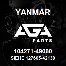 104271-49060 Yanmar siehe 127605-42130 | AGA Parts