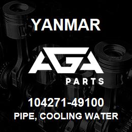 104271-49100 Yanmar pipe, cooling water | AGA Parts