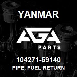 104271-59140 Yanmar pipe, fuel return | AGA Parts