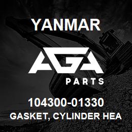 104300-01330 Yanmar gasket, cylinder head | AGA Parts