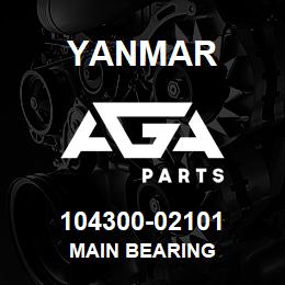 104300-02101 Yanmar MAIN BEARING | AGA Parts