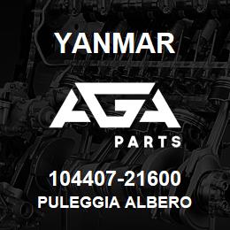 104407-21600 Yanmar PULEGGIA ALBERO | AGA Parts