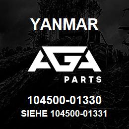 104500-01330 Yanmar siehe 104500-01331 | AGA Parts