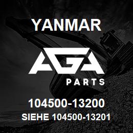 104500-13200 Yanmar siehe 104500-13201 | AGA Parts