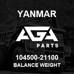 104500-21100 Yanmar balance weight | AGA Parts