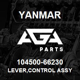 104500-66230 Yanmar lever,control assy | AGA Parts