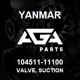 104511-11100 Yanmar valve, suction | AGA Parts
