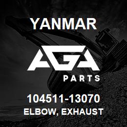 104511-13070 Yanmar elbow, exhaust | AGA Parts