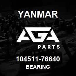 104511-76640 Yanmar bearing | AGA Parts