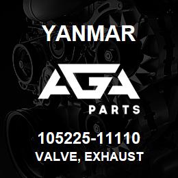 105225-11110 Yanmar VALVE, EXHAUST | AGA Parts